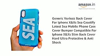 Generic Vuriozz Back Cover For Iphone X&Xs Sea Casetify
